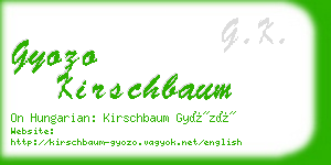 gyozo kirschbaum business card